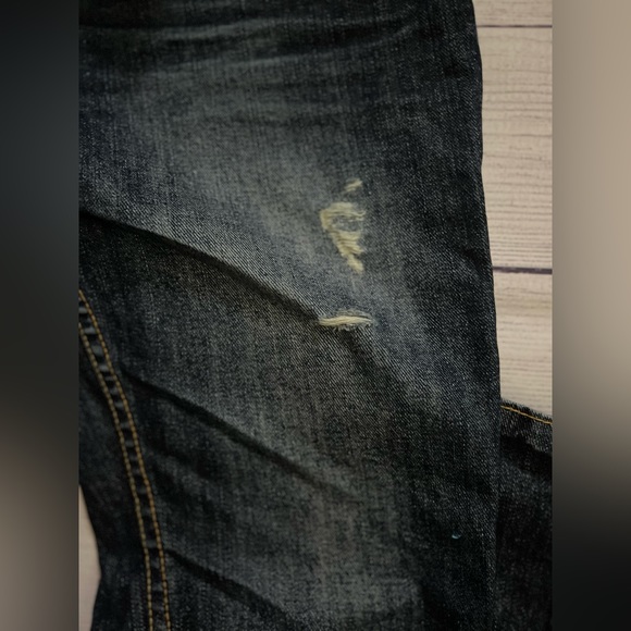 Aeropostale Women’s Hailey Flare Distressed Dark Denim Jeans. NEW without tags. - Picture 12 of 12